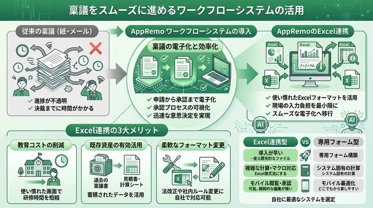 稟議をスムーズに進めるワークフローシステムとは?