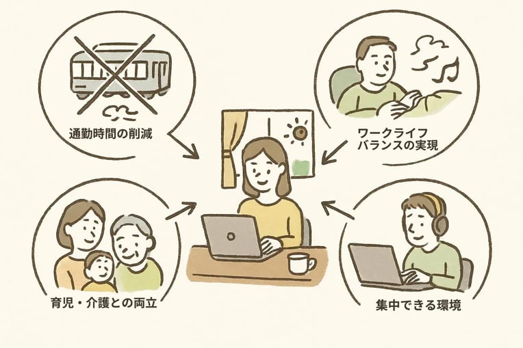 【従業員側】テレワークのメリット