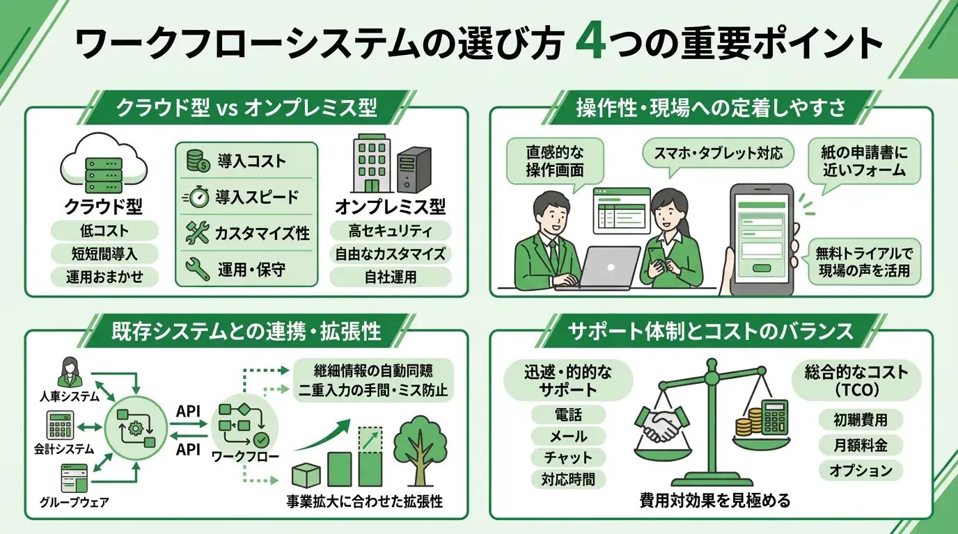 ワークフローシステムの選び方