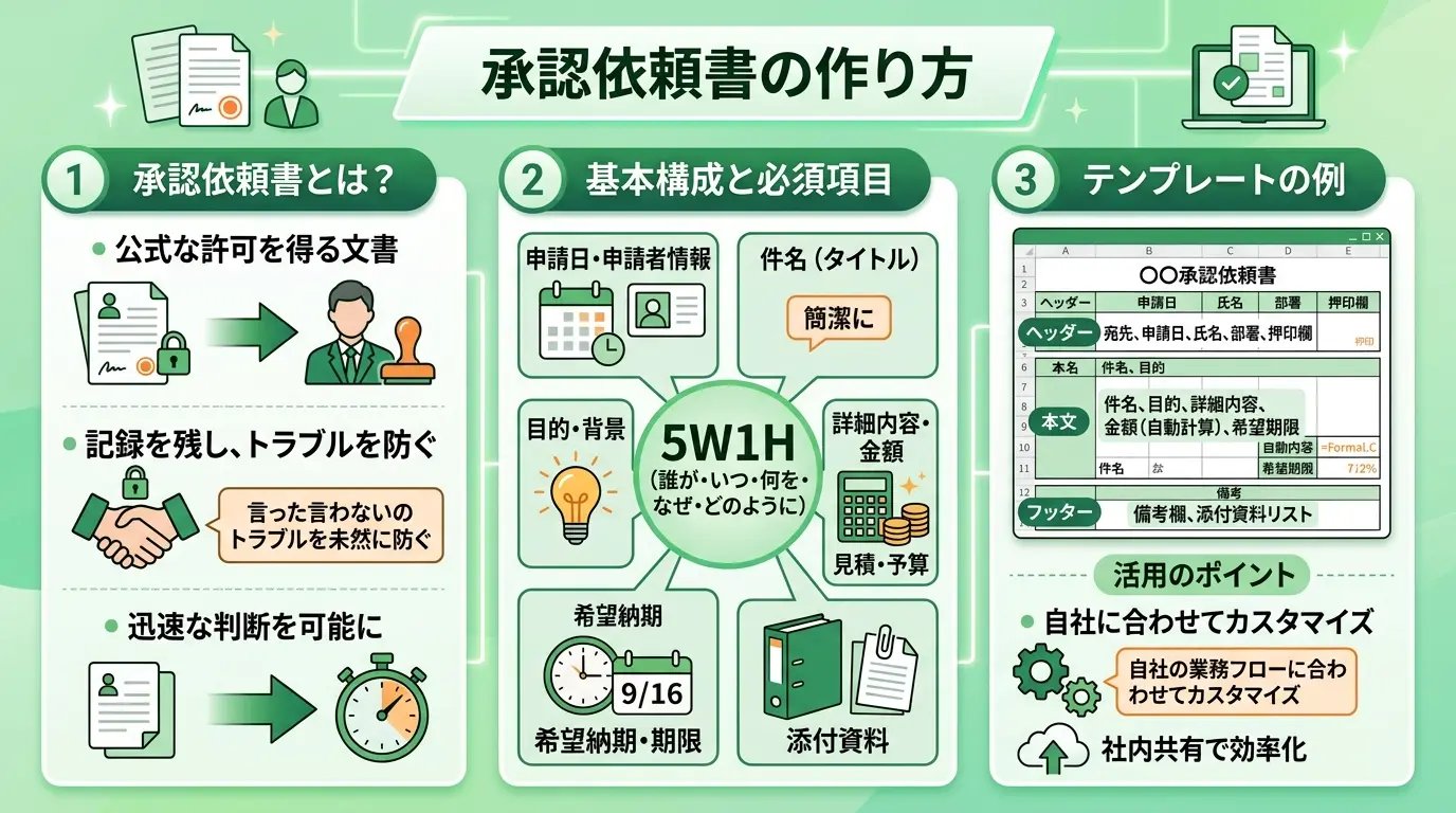 承認依頼書の作り方