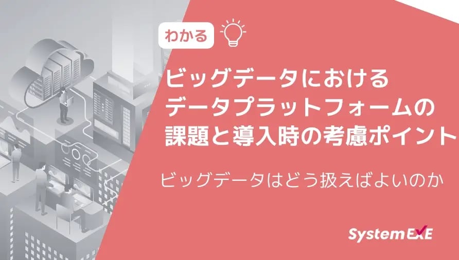 ビッグデータにおけるデータプラットフォームの課題と導入時の考慮ポイント